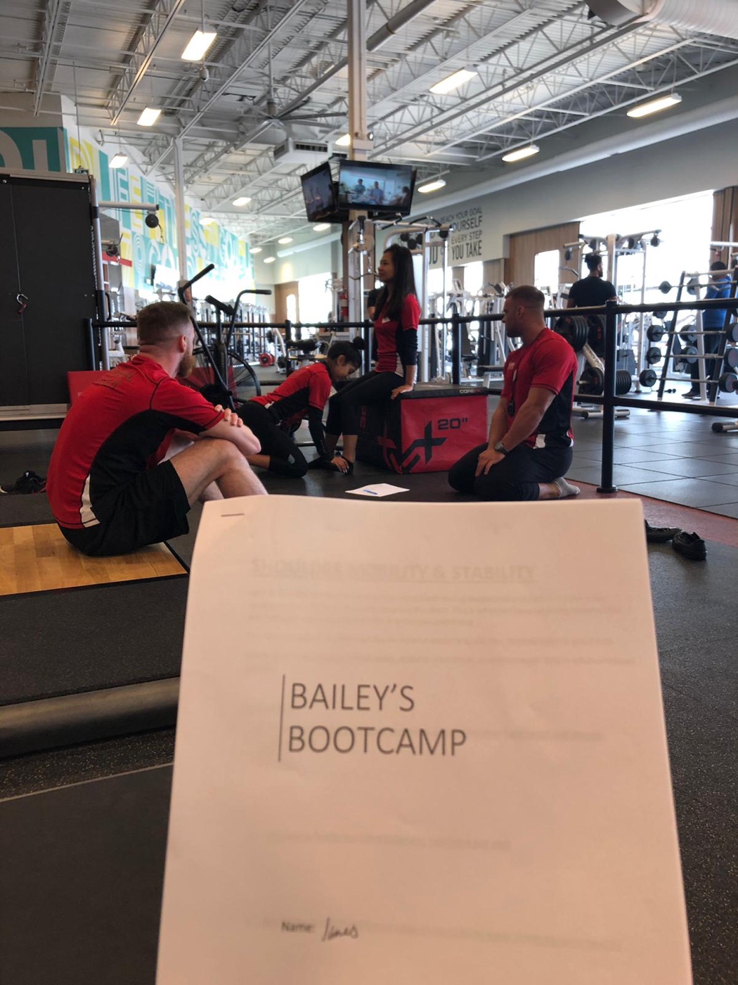 Tom Bailey teaching a GoodLife instructor course
